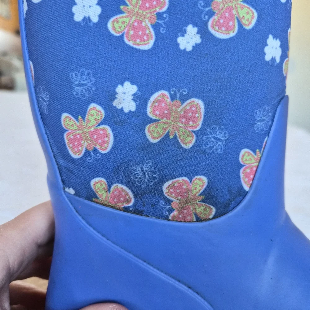 VGUC Bogs Durham Butterfly Kids Winter Waterproof Boots - Size 2